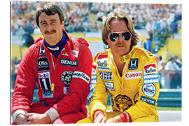 Gallery print Keke Rosberg and Nigel Mansell, 1980