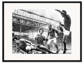 Gerahmter Kunstdruck Fußball, Ray Clemence, 6. September 1970