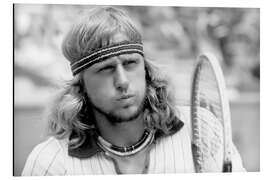 Cuadro de aluminio Bjorn Borg, Swedish Tennis Player, French Open, Roland Garros, Paris, June 1St, 1976