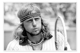 Poster  Bjorn Borg, Swedish Tennis Player, French Open, Roland Garros, Paris, June 1St, 1976
