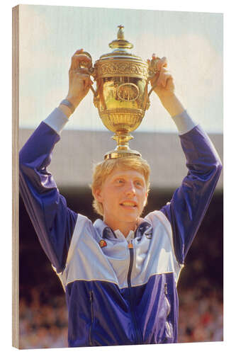 Print på træ Boris Becker, Tennis Player II