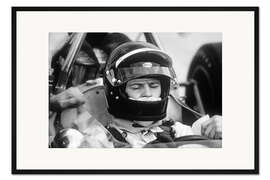 Gerahmter Kunstdruck Peter Gethin in seinem McLaren Formel-1-Rennwagen