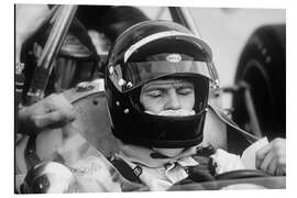 Magnettafel Peter Gethin in seinem McLaren Formel-1-Rennwagen