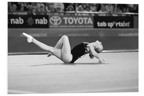 Foam board print Female Gymnast, Commonwealth games, Melbourne, Australia, 2006