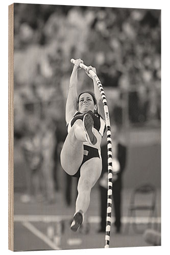 Wood print Pole Vaulter, Commonwealth Games, Melbourne, Australia, 2006