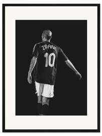 Gerahmter Kunstdruck Zinedine Zidane, Fußballer I