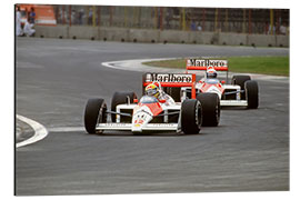 Aluminiumsbilde Alain Prost and Ayrton Senna, 1988