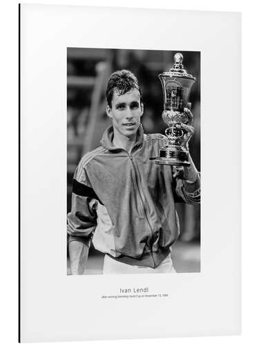 Tableau en aluminium Ivan Lendl, Tennis player