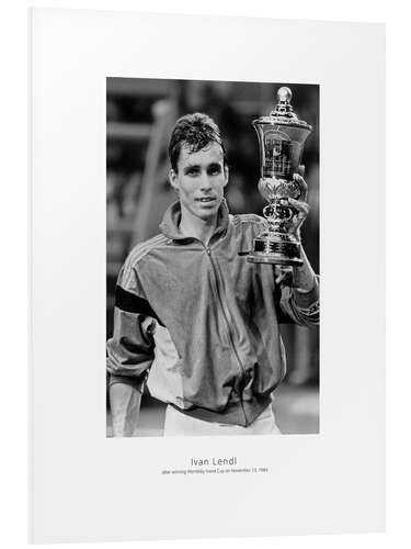 PVC print Ivan Lendl, Tennis player