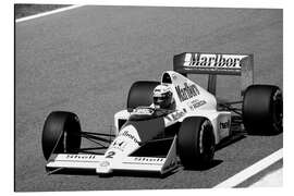 Aluminiumsbilde Alain Prost, McLaren MP4/5, 1989