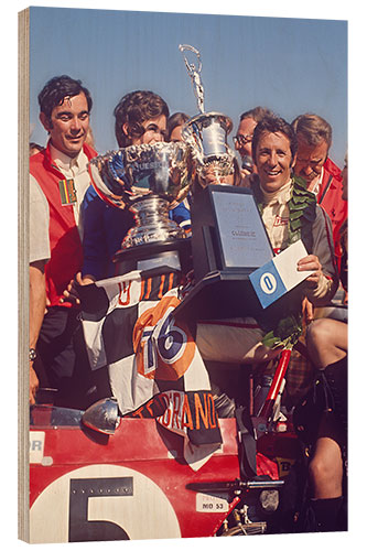 Obraz na drewnie Mario Andretti, American racing car driver, California, 28th March 1971