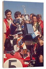Obraz na drewnie Mario Andretti, American racing car driver, California, 28th March 1971