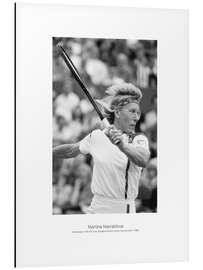 Aluminiumsbilde Martina Navratilova, French Open, Roland Garros, Tennis Tournament in 1988