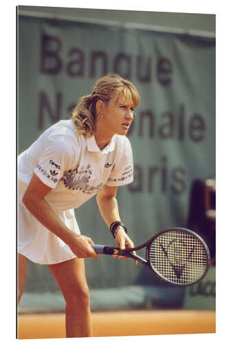 Quadro em plexi-alumínio German Tenniswoman Steffi Graf during French Open in 1989