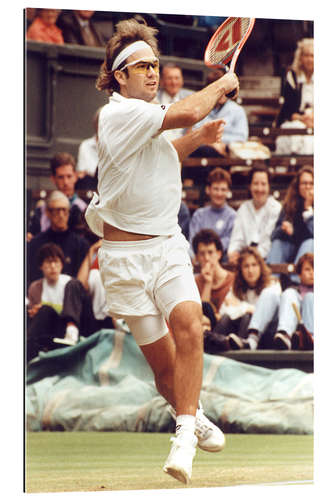 Galleritryk Andre Agassi, American tennis player, Wimbledon tournament, England, July 1, 1991