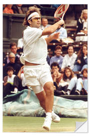 Sticker mural Andre Agassi, American tennis player, Wimbledon tournament, England, July 1, 1991