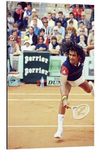 Alumiinitaulu Yannick Noah, French Open, Roland Garros, France, 1983