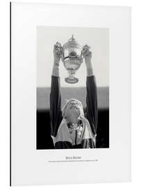 Tableau en aluminium Boris Becker, Tennis Player III