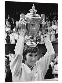 Foam board print Jimmy Connors, Tennis player