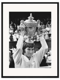 Gerahmter Kunstdruck Jimmy Connors, Tennisspieler