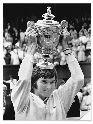 Muursticker Jimmy Connors, Tennis player