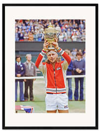 Impresión de arte enmarcada Björn Borg, Tennis Cup