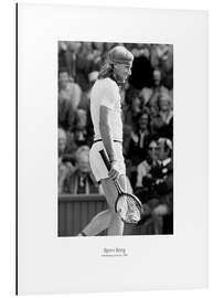 Aluminiumsbilde Björn Borg, Tennis Player II