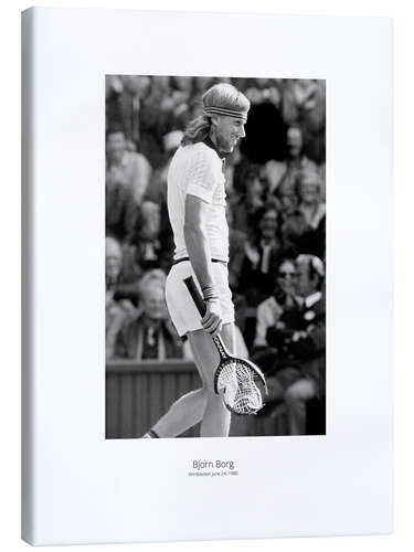 Lerretsbilde Björn Borg, Tennis Player II