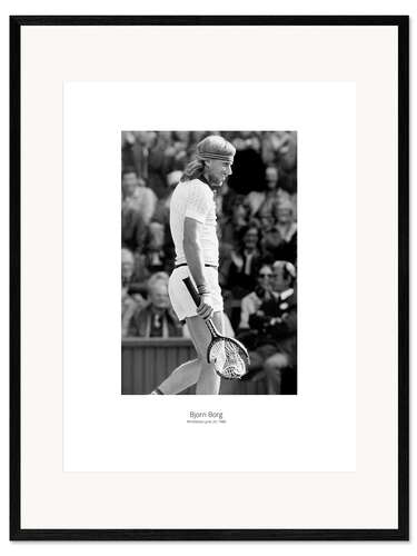 Impresión de arte enmarcada Björn Borg, Tennis Player II