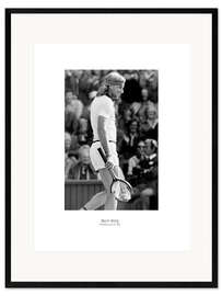 Gerahmter Kunstdruck Björn Borg, Tennisspieler II