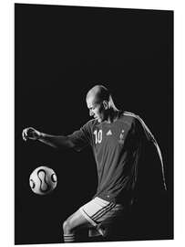 Foam board print Zinedine Zidane, Footballer II