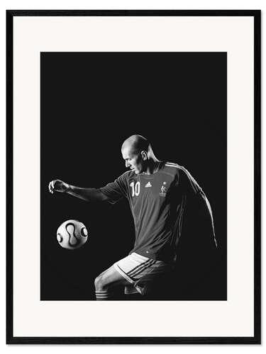 Framed art print Zinedine Zidane, Footballer II