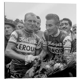 Gallery print Andre Darrigade congratulating Jacques Anquetil, Paris, September 3, 1960