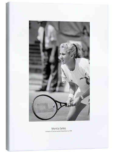 Canvas print Monica Selles, The Tournament of Roland Garros, 1990