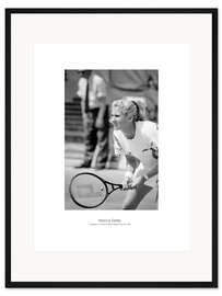 Gerahmter Kunstdruck Monica Selles, Turnier, Roland Garros, 1990