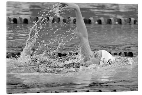 Acrylglas print Womens Back Stroke, Commonwealth Games in Melbourne Australia, 2006