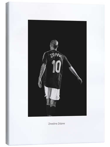 Canvas print Zinedine Zidane, Footballer III