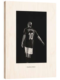Holzbild Zinedine Zidane, Fußballer III