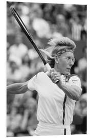 Foam board print Martina Navratilova, French open, 1988