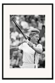Gerahmter Kunstdruck Martina Navratilova, French Open, 1988