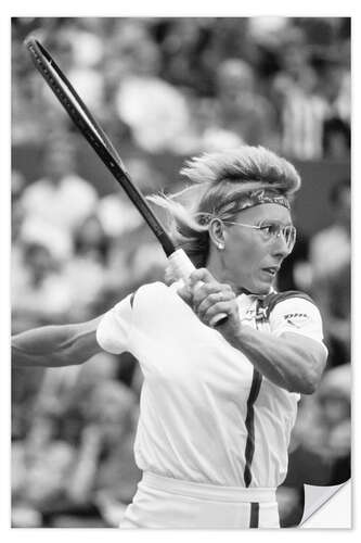 Autocolante decorativo Martina Navratilova, French open, 1988