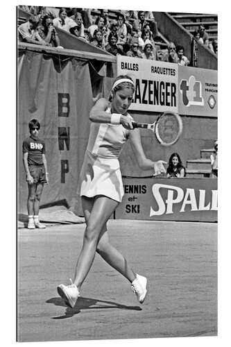 Gallery print Tennis Player Chris Evert Lloyd, French International Tennis Match, June 13, 1975