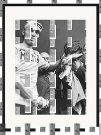 Gerahmter Kunstdruck Sieger Eddy Merckx und Cyrille Guimard, Tour de France, 1972