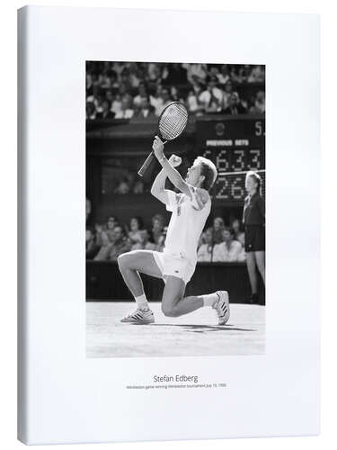 Canvas print Stefan Edberg, Tennis player