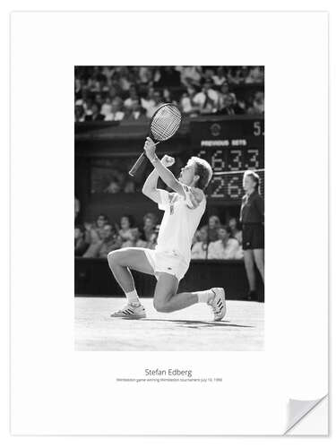 Naklejka na ścianę Stefan Edberg, Tennis player