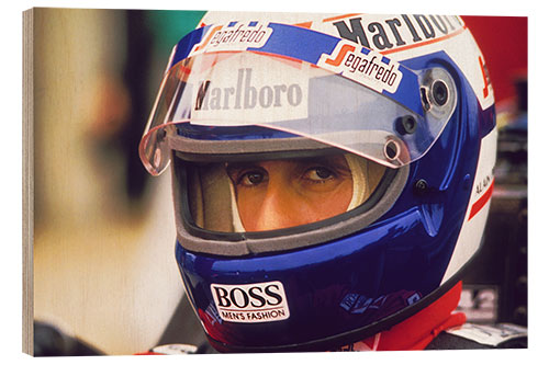 Cuadro de madera Alain Prost, Racing Driver