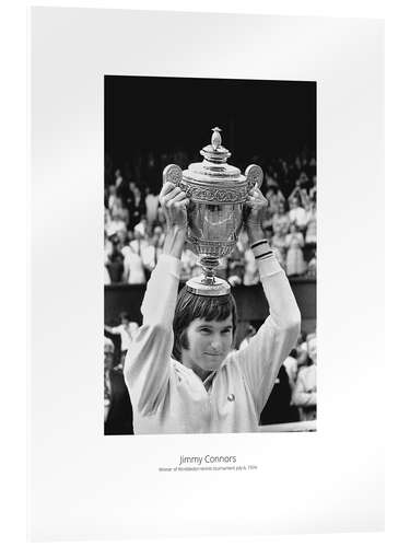 Acrylic print Jimmy Connors, Tennis player