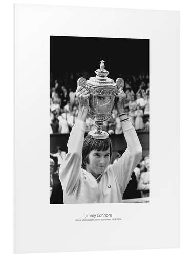 PVC print Jimmy Connors, Tennis player