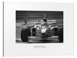 Aluminium print Michael Schumacher, Ferrari F310B II