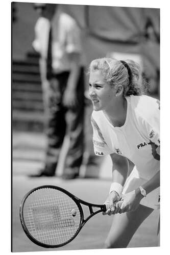 Stampa su alluminio Monica Seles, Tennis player, French Open, 1990